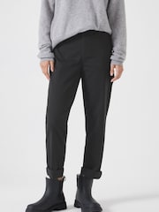 Hush Black 100% Cotton Tanya Tapered Chinos - Image 1 of 5
