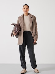 Hush Grey Daisy Merino Wool Joggers - Image 1 of 4