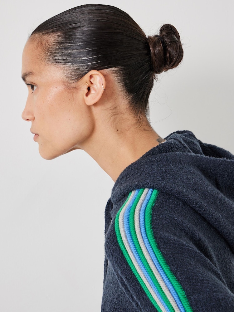 Hush Blue Olivia Ottoman Stripe Hoodie - Image 4 of 5