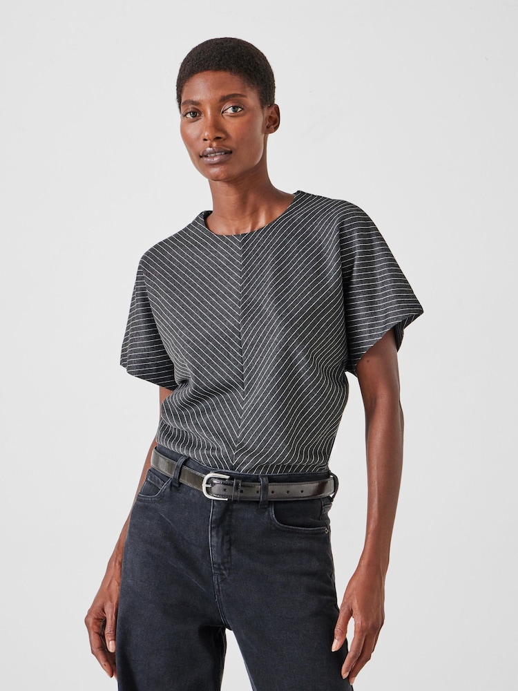 Hush Grey Grown On Sleeve Top - Image 1 of 5