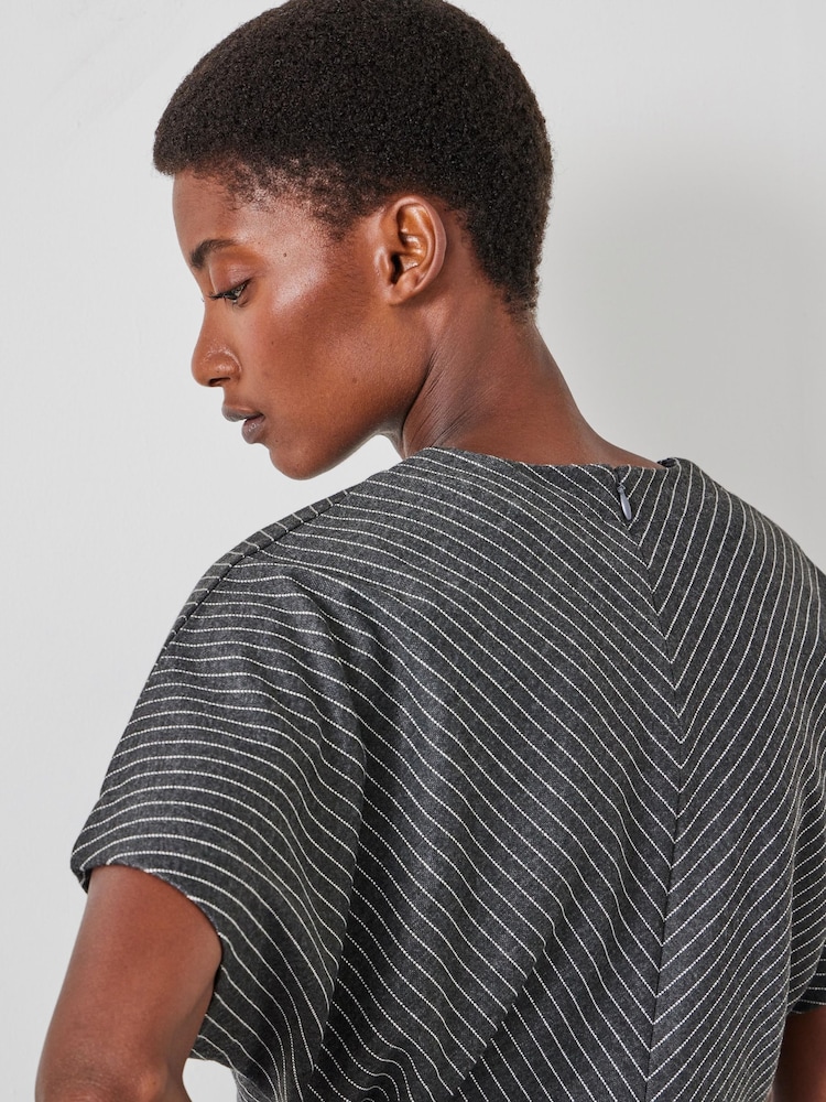 Hush Grey Grown On Sleeve Top - Image 4 of 5