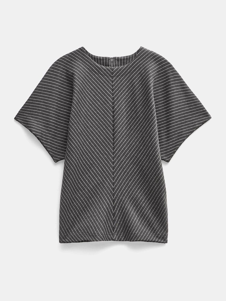 Hush Grey Grown On Sleeve Top - Image 5 of 5