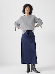 Hush Blue Harrison Pintuck Jersey Skirt - Image 2 of 5