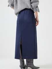 Hush Blue Harrison Pintuck Jersey Skirt - Image 3 of 5