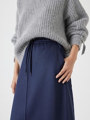 Hush Blue Harrison Pintuck Jersey Skirt - Image 4 of 5