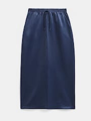 Hush Blue Harrison Pintuck Jersey Skirt - Image 5 of 5