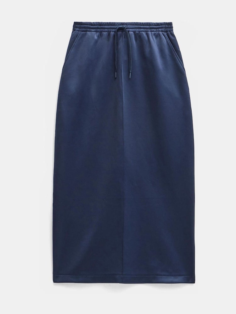 Hush Blue Harrison Pintuck Jersey Skirt - Image 5 of 5