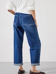 Hush Blue Boyfriend Button Fly 100% Cotton Jeans - Image 3 of 5