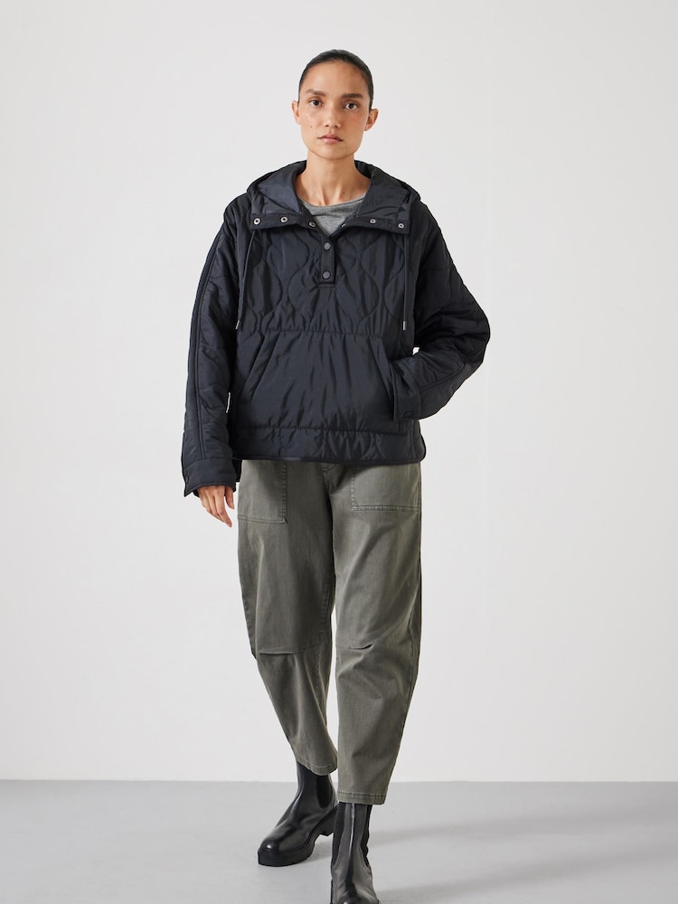 Hush Black Briar Pop Over Puffer Jacket - Image 1 of 5