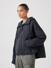Hush Black Briar Pop Over Puffer Jacket - Image 3 of 5