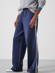 Hush Blue Harrison Side Stripe Joggers - Image 1 of 5