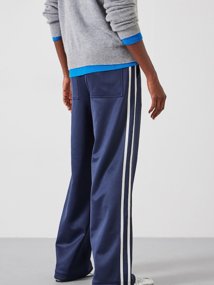 Hush Blue Harrison Side Stripe Joggers - Image 2 of 5