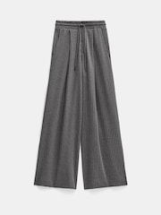 Hush Grey Pinstripe Wide Leg Joggers - Image 5 of 5