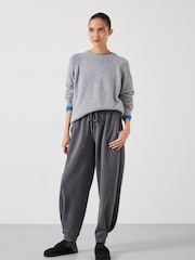Hush Grey Pleat Detail Joggers - Image 2 of 5