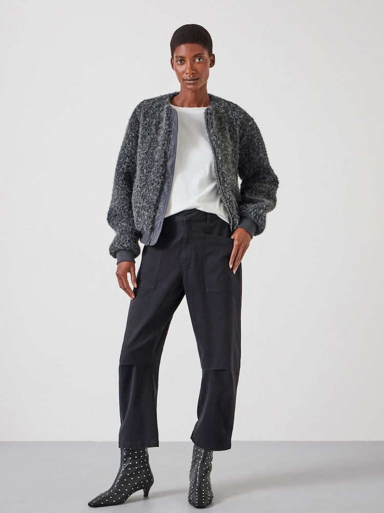 Hush Grey Cordi Barrel Leg Trousera - Image 2 of 5