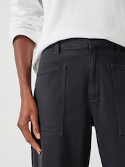 Hush Grey Cordi Barrel Leg Trousera - Image 4 of 5