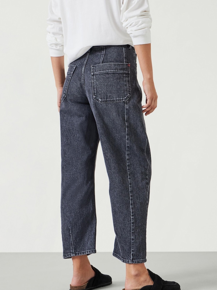 Hush Grey Cordelia Barrel Leg Jeans - Image 3 of 5