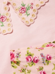 Monsoon Natural Baby Rosanna Floral Print Collar Sweatshirt and Leggings Set - Image 2 of 3