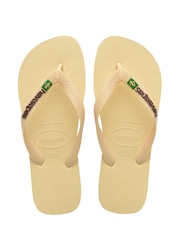 Кремовый - Шлепанцы с логотипом Havaianas Brasil - Изображение 1 из 6
