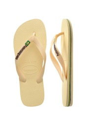 Кремовый - Шлепанцы с логотипом Havaianas Brasil - Изображение 5 из 6