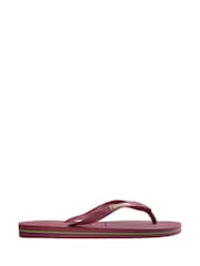Красный - Шлепанцы с логотипом Havaianas Brasil - Изображение 3 из 6