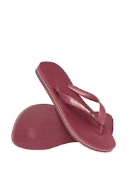 Красный - Шлепанцы с логотипом Havaianas Brasil - Изображение 4 из 6
