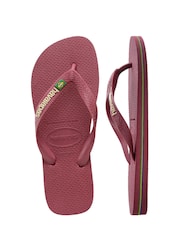 Красный - Шлепанцы с логотипом Havaianas Brasil - Изображение 5 из 6