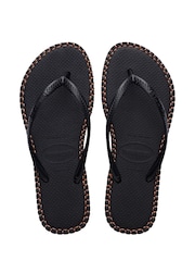 Havaianas Slim Flatform Loop Black Sandals - Image 5 of 6