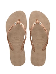 Havaianas Natural Slim Luxury Aqua Sandals - Image 3 of 6