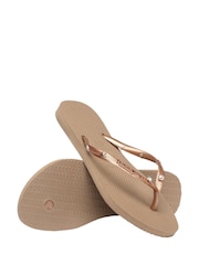Havaianas Natural Slim Luxury Aqua Sandals - Image 4 of 6