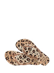 Havaianas Gold Slim Animals Print Sandals - Image 2 of 5