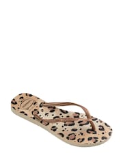 Havaianas Gold Slim Animals Print Sandals - Image 4 of 5
