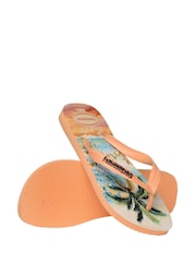 Havaianas Orange Tropicalia Flip Flops - Image 5 of 7