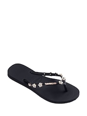 Havaianas Slim Stylish Black Flip Flops - Image 3 of 6