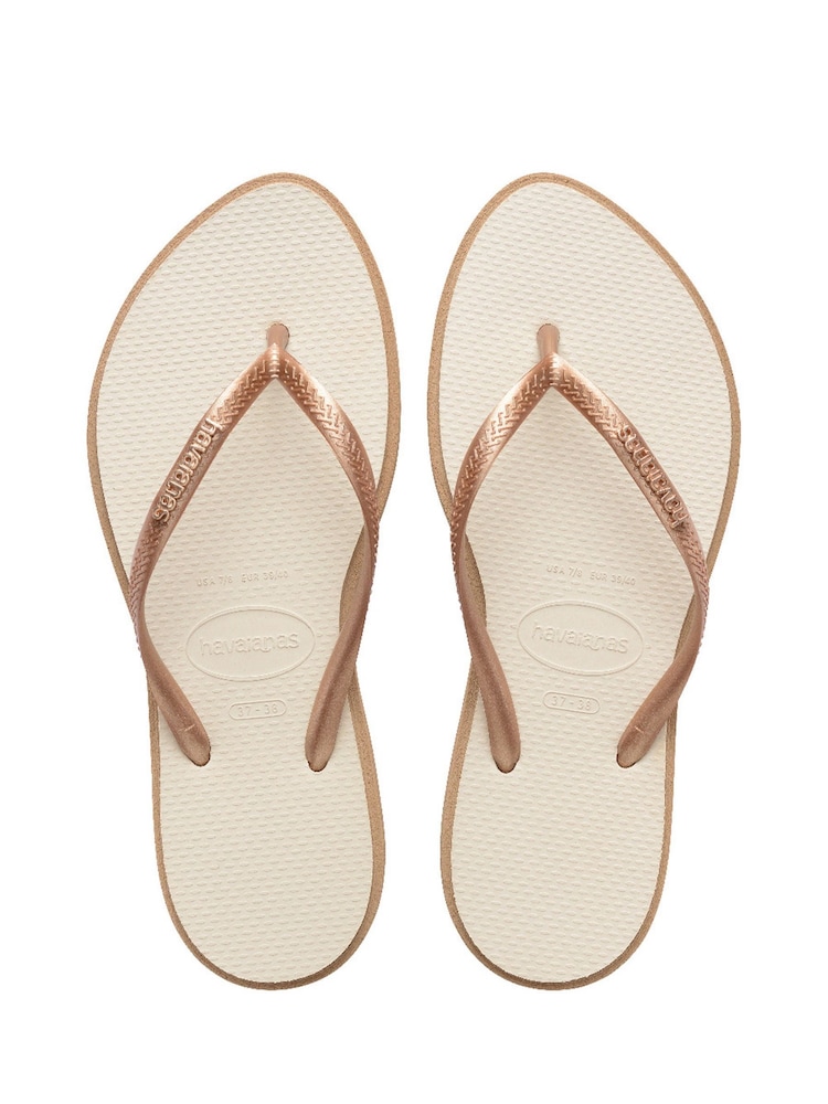 Havaianas Slim Point Nude Sandals - Image 1 of 6