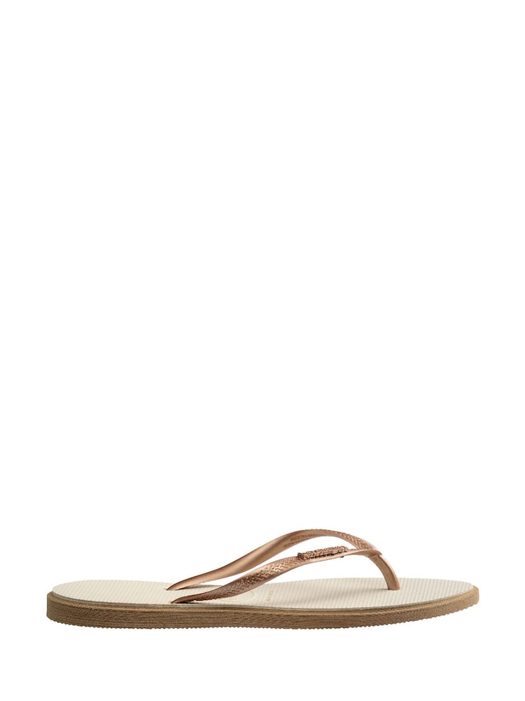 Havaianas Slim Point Nude Sandals - Image 3 of 6