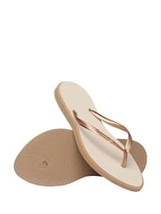 Havaianas Slim Point Nude Sandals - Image 4 of 6