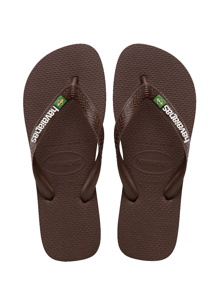 Bruin - Havaianas® - Braziliaanse teenslippers met logo - Image 1 of 5