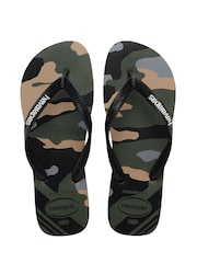 Зеленые сандалии с камуфляжным принтом Havaianas - Image 1 of 6