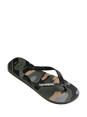 Зеленые сандалии с камуфляжным принтом Havaianas - Image 2 of 6