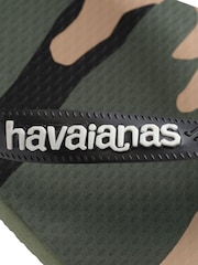 Зеленые сандалии с камуфляжным принтом Havaianas - Image 5 of 6