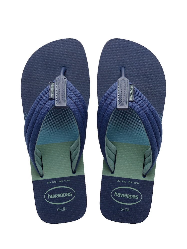 Havaianas Blue Urban Print Sandals - Imagen 1 de 5