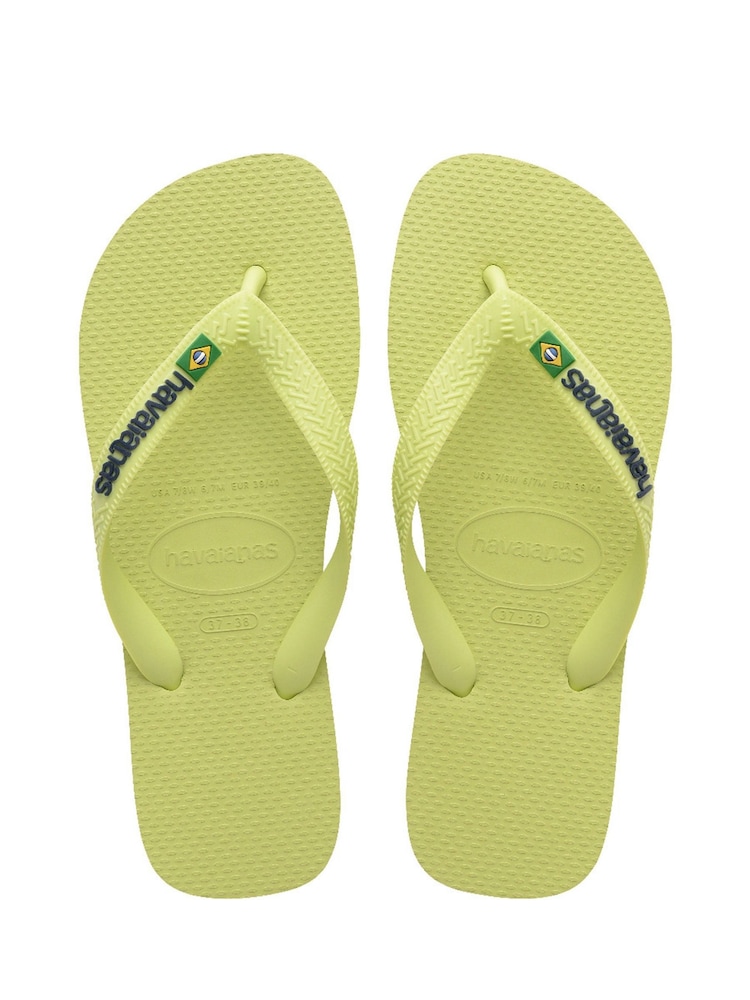 Groen - Havaianas® - Braziliaanse teenslippers met logo - Image 1 of 6