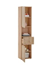 Julian Bowen Artisan Oak Austin Tall Cabinet - Image 4 of 12