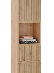 Julian Bowen Artisan Oak Austin Tall Cabinet - Image 8 of 12