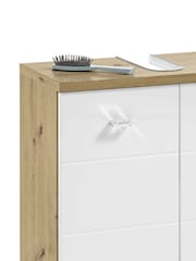 Julian Bowen Artisan Oak White Pool Under Sink Cabinet - Image 5 of 9