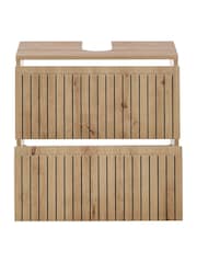 Julian Bowen Artisan Oak Austin 2 Drawer Under Sink 2 Drawer Cabinet - Image 6 of 12