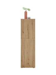 Julian Bowen Artisan Oak Austin 2 Door and 1 Drawer Narrow Cabinet - Image 5 of 12