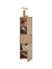 Julian Bowen Artisan Oak Austin 2 Door and 1 Drawer Narrow Cabinet - Image 6 of 12