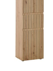 Julian Bowen Artisan Oak Austin 2 Door and 1 Drawer Narrow Cabinet - Image 8 of 12